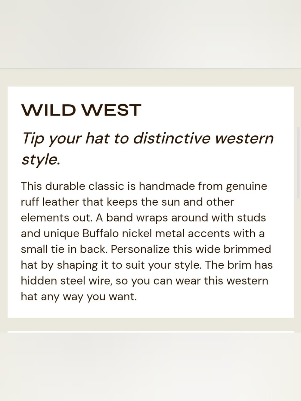 Minnetonka Outback Buffalo Nickel Hat - Picture 9 of 10